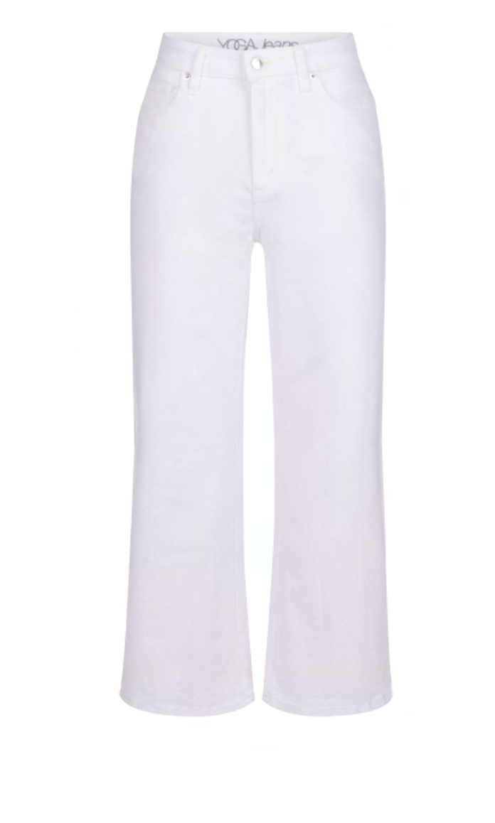 Yoga Denim Wide Leg White Lotus Jean