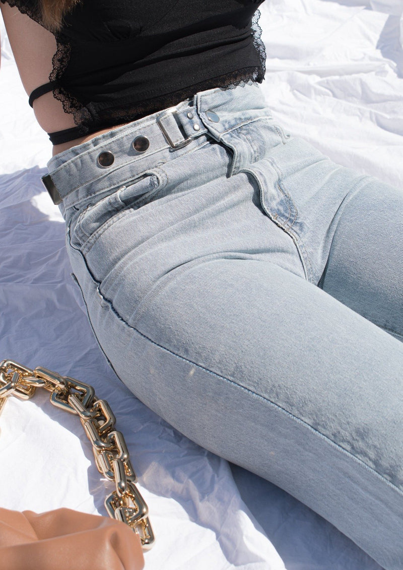 High-Rise Wide-Leg Denim
