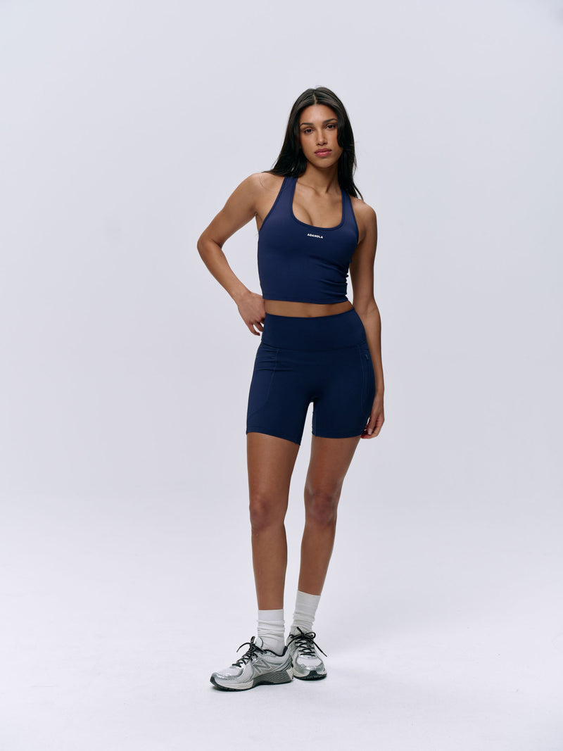 Ultimate Ultra Crop Pocket Shorts - Navy Blue