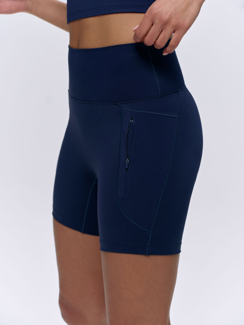 Ultimate Ultra Crop Pocket Shorts - Navy Blue