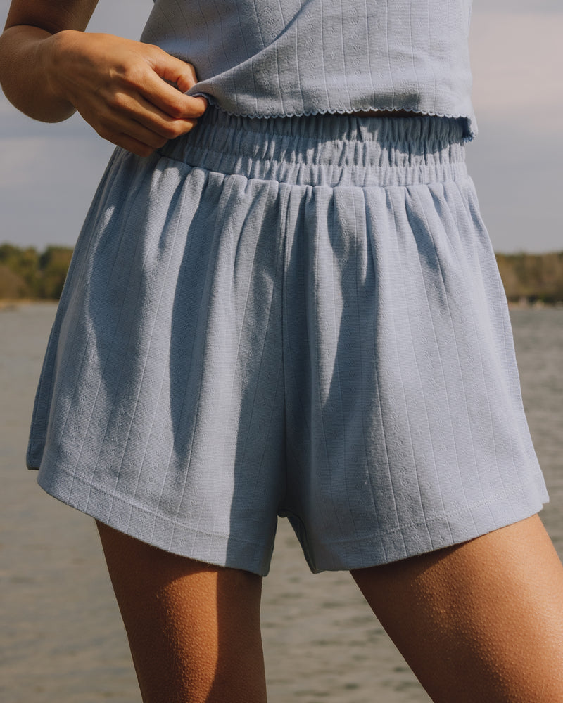 Pointelle Shorts - Mist