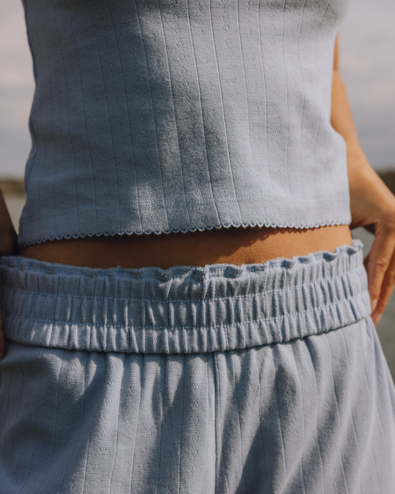 Pointelle Shorts - Mist