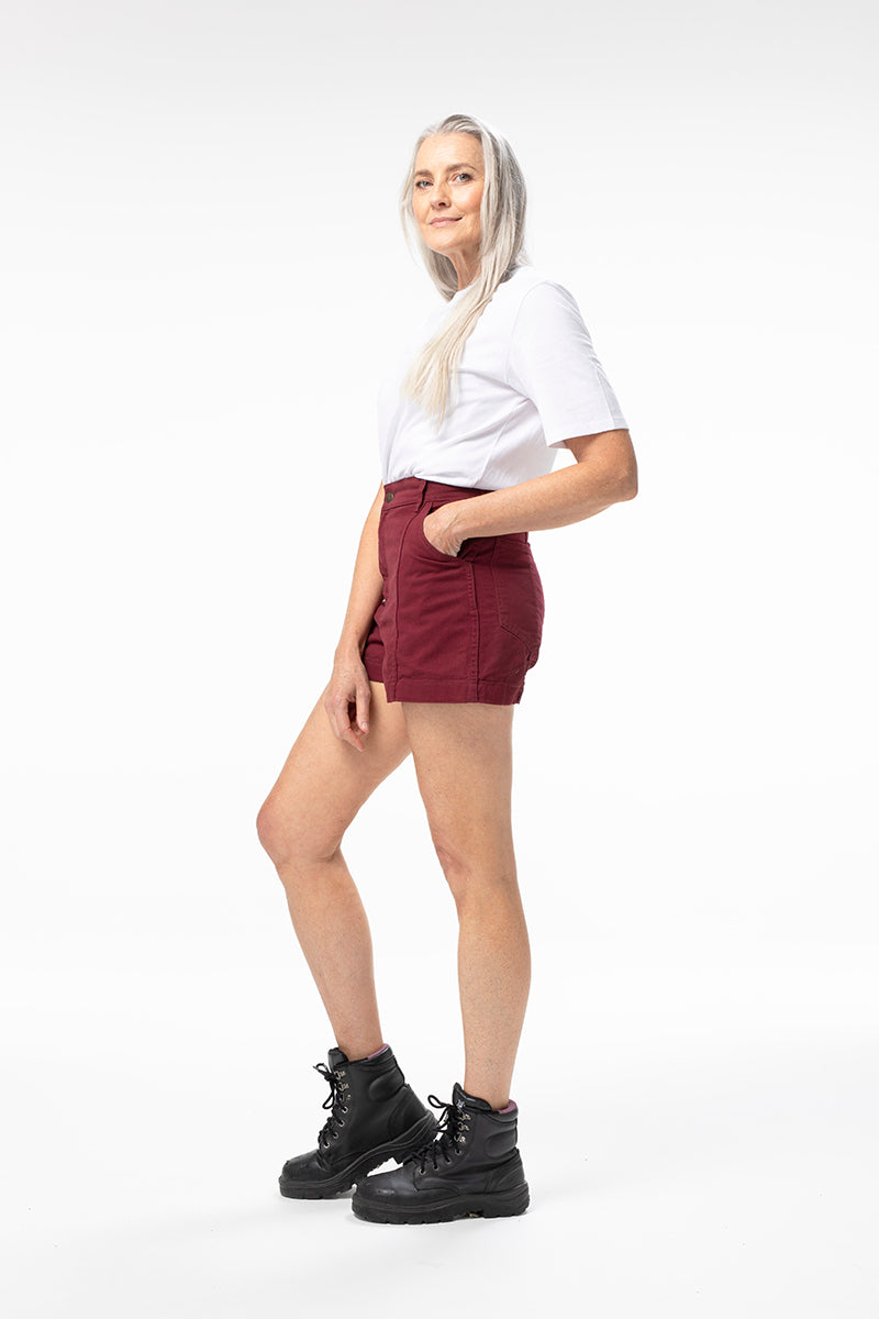 Tinnie Shorts - Burgundy