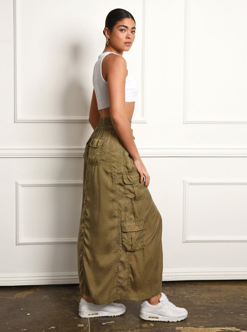 Phoenix Tencel Cargo Skirt