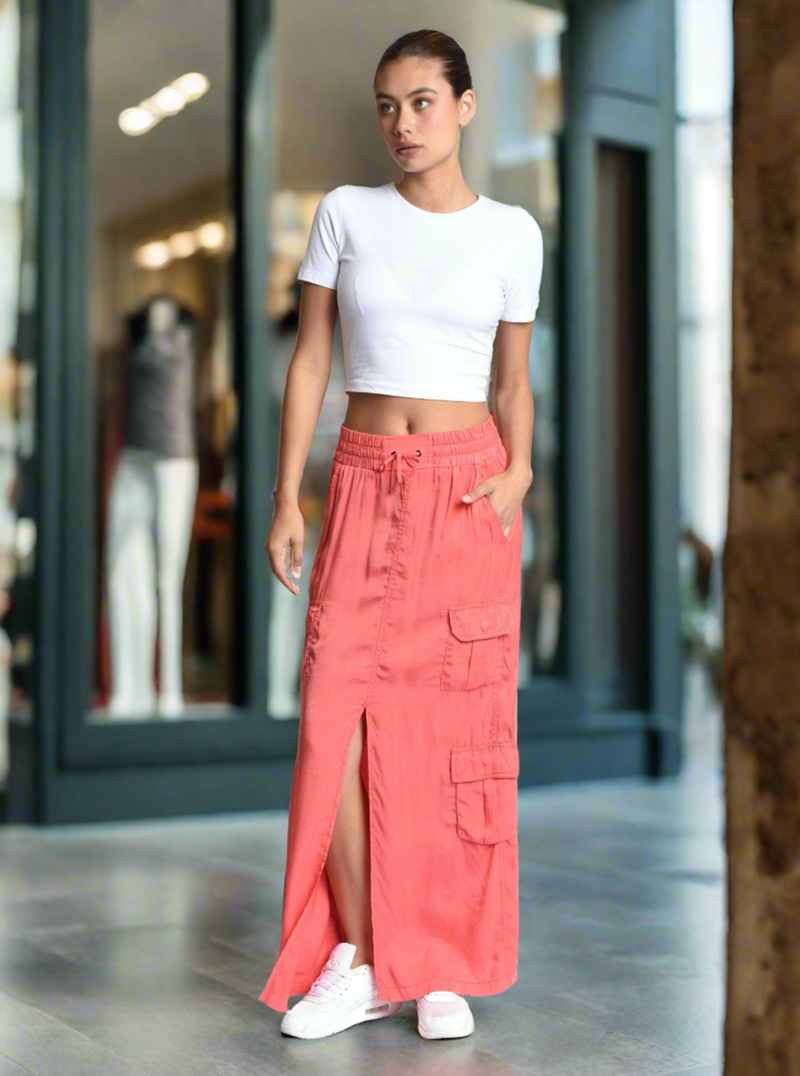 Phoenix Tencel Cargo Skirt