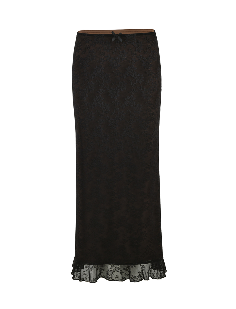 CHARLEIGH SKIRT - BLACK : LACE