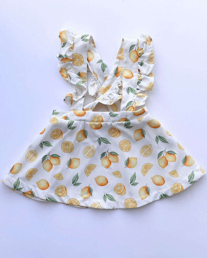 Addy Ruffle Suspender Skirt - Lovely Lemons