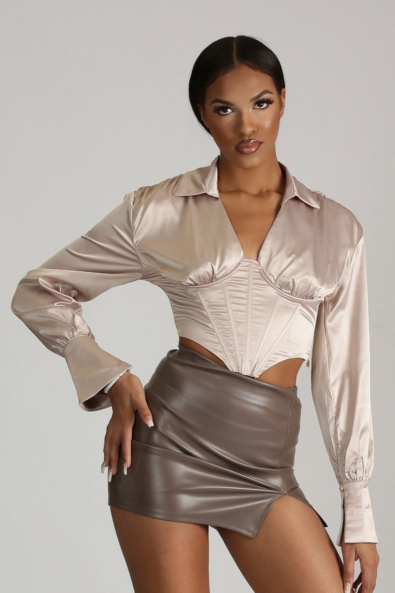 Undercover Faux Leather Mini Skirt