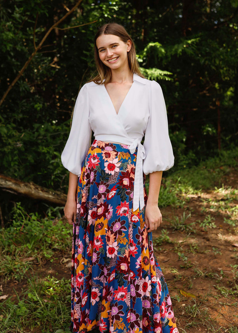 Madeline Wrap Skirt Wildflower