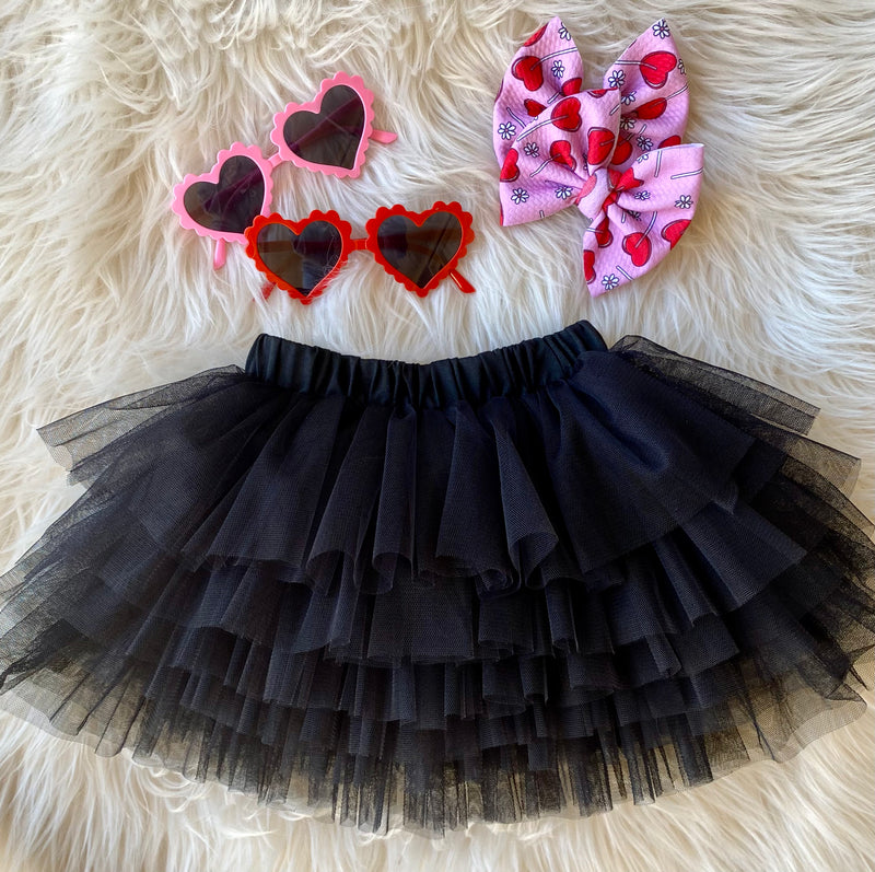 1 left! 2/3T ~ Tulle Ruffle Skirt~Black