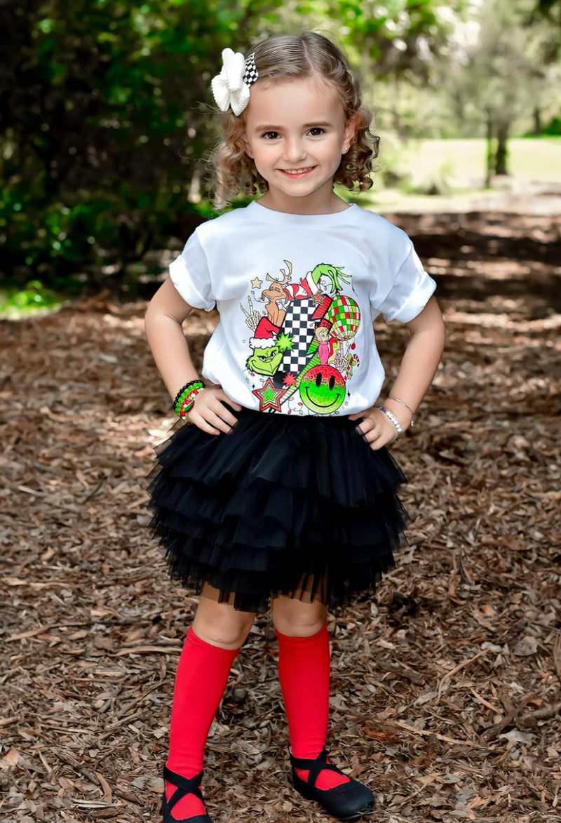 1 left! 2/3T ~ Tulle Ruffle Skirt~Black