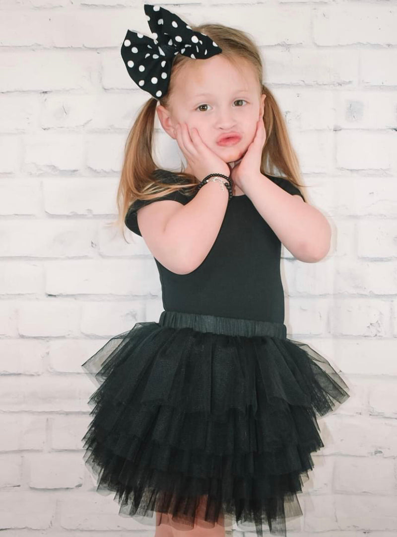 1 left! 2/3T ~ Tulle Ruffle Skirt~Black