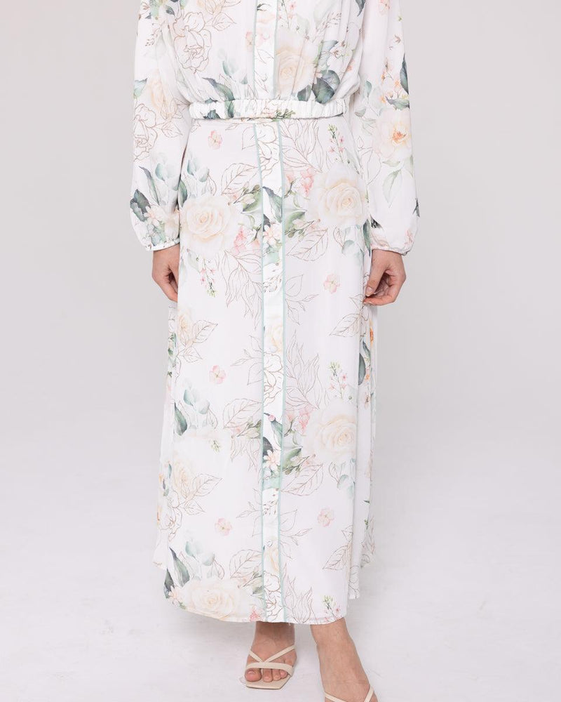 'Camilla' Floral Chiffon Maxi Skirt