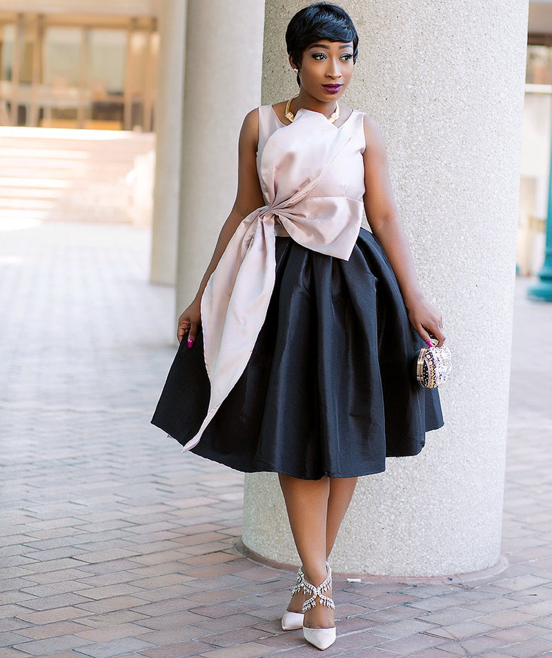FINAL SALE! Elora- Full solid-color Skirt (CLEARANCE OUTLET! Final Sale! No Returns! No Exchange!)