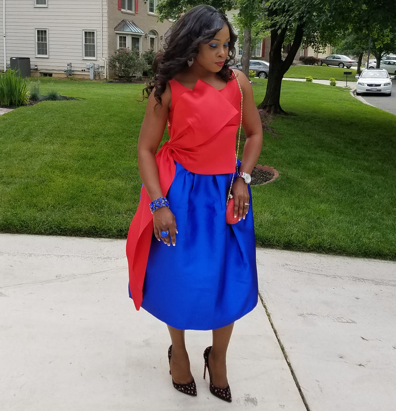FINAL SALE! Elora- Full solid-color Skirt (CLEARANCE OUTLET! Final Sale! No Returns! No Exchange!)