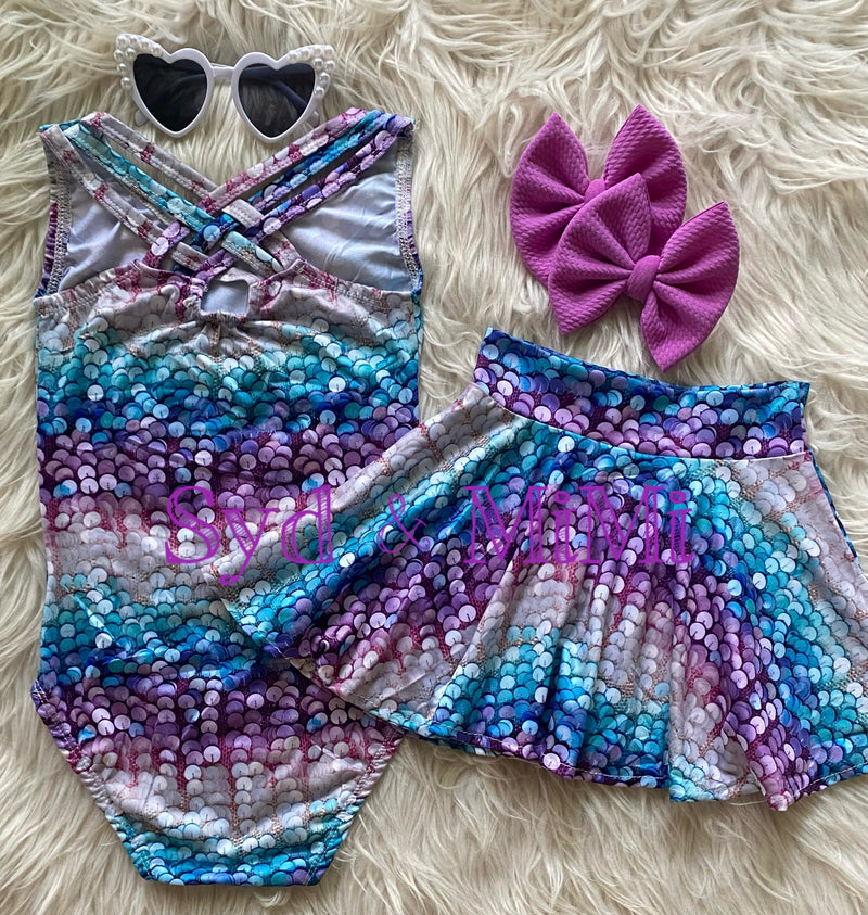 Skater Skirt ~ Faux Sequins