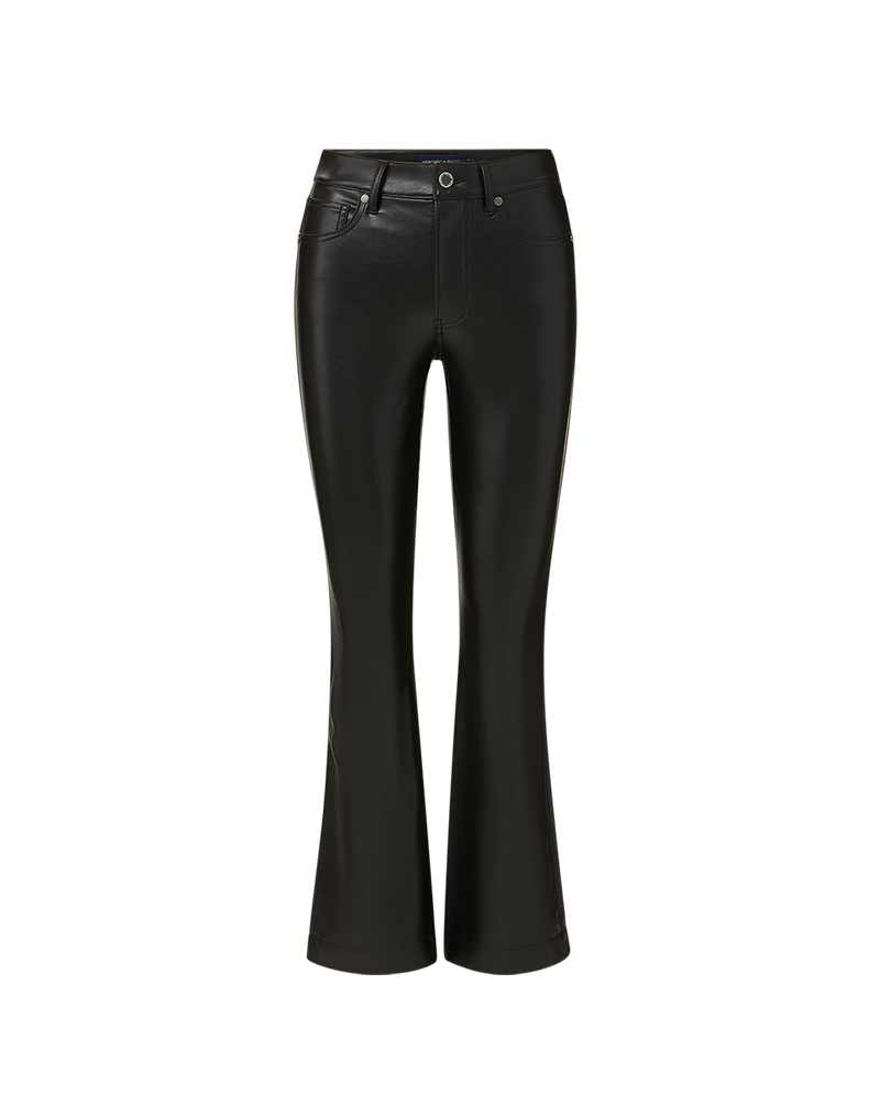 Carson Vegan Leather Kick-Flare Pant