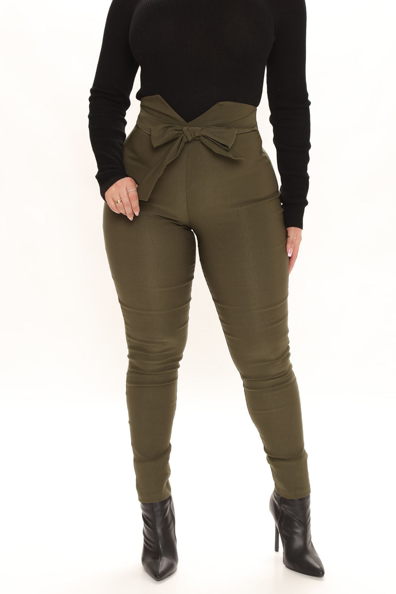 Knot Your Girl Pants - Olive