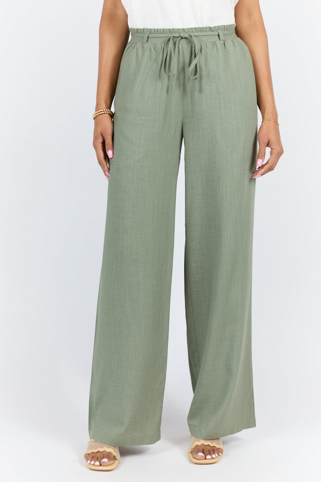 Charmed Moment Sage Pull On Pants FINAL SALE