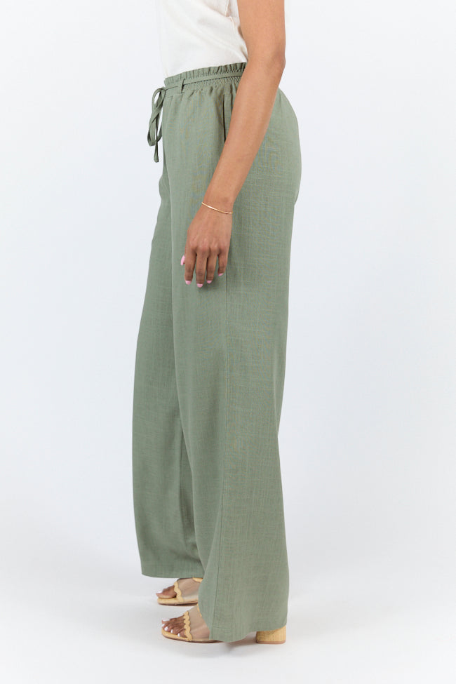 Charmed Moment Sage Pull On Pants FINAL SALE