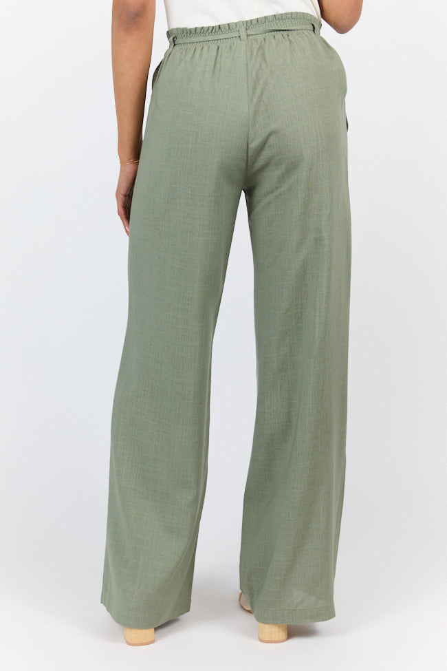 Charmed Moment Sage Pull On Pants FINAL SALE