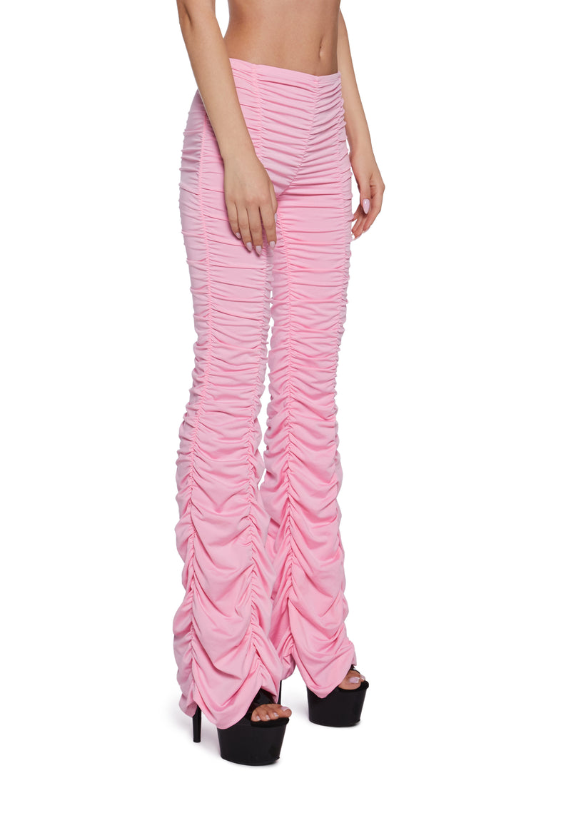 Lasso Babe Flare Pants - Pink