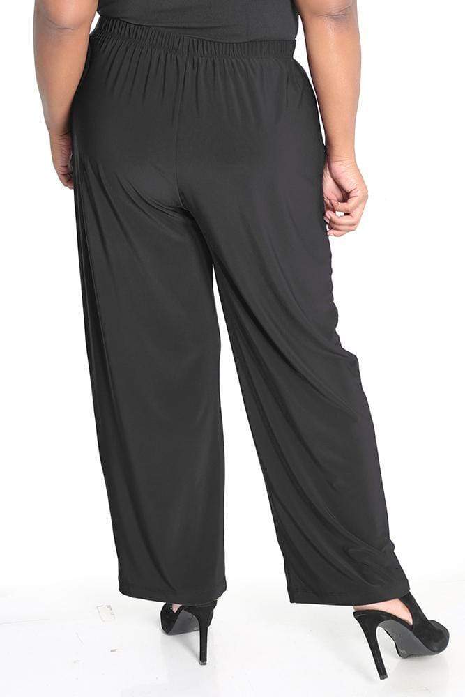 Vikki Vi Jersey Black Pull on Pant