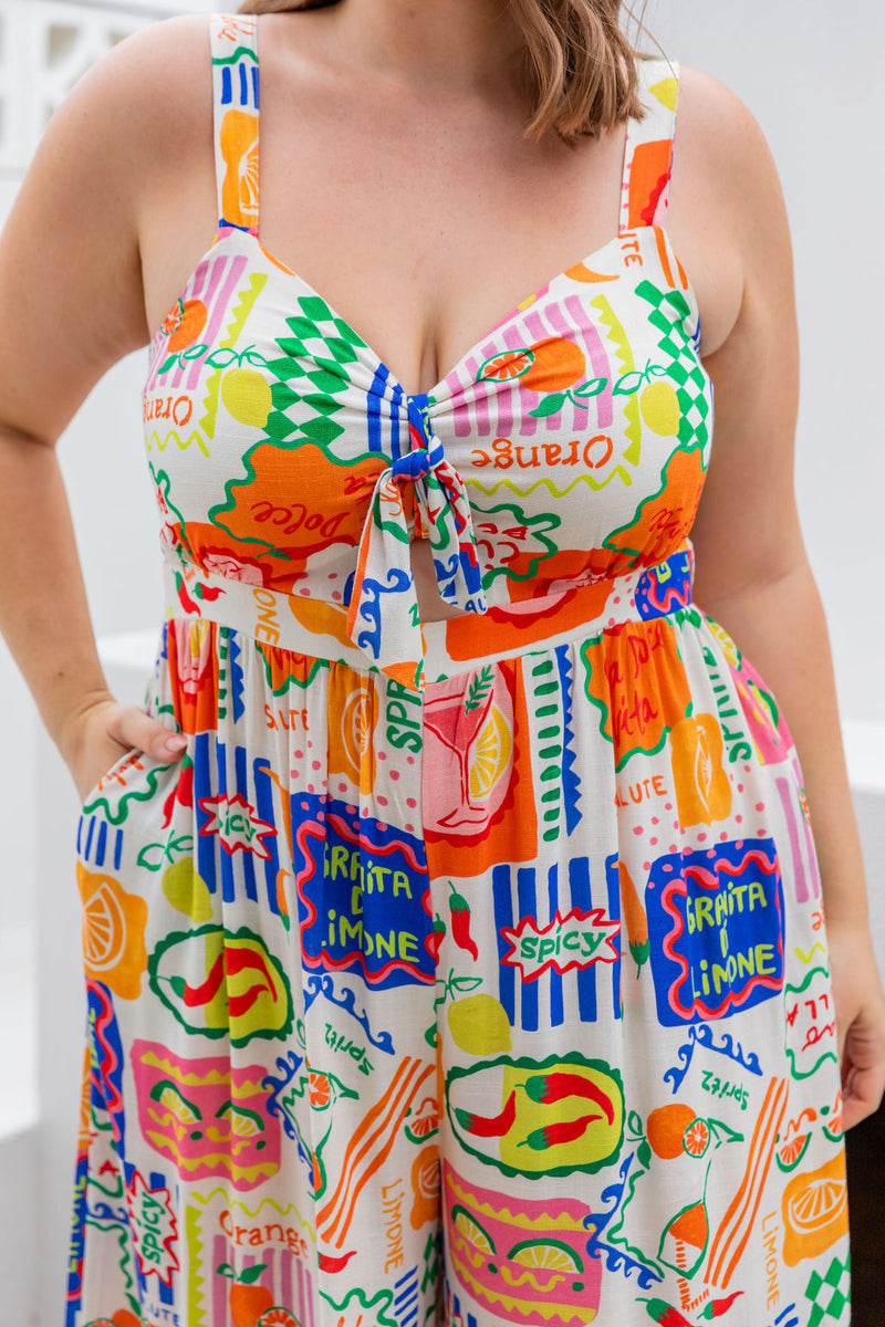 Christina Jumpsuit in Spicy Margs