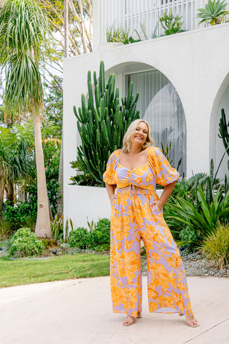 Pippa Jumpsuit in Honey Bloom
