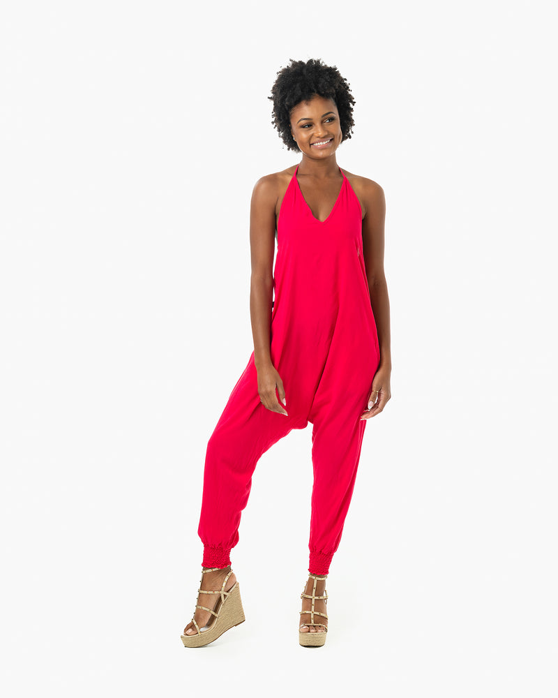 Solid Harem Jumpsuit