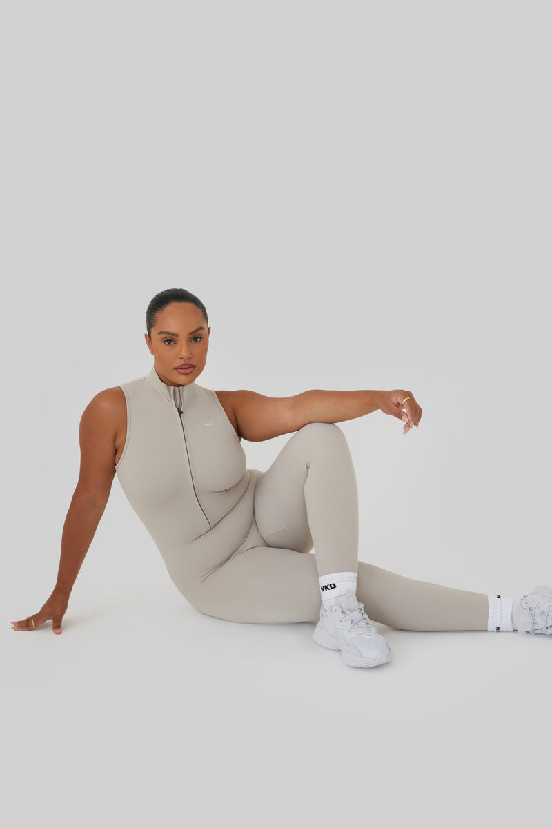 Shaped Bodysuit - Taupe