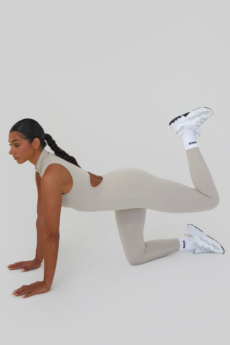 Shaped Bodysuit - Taupe