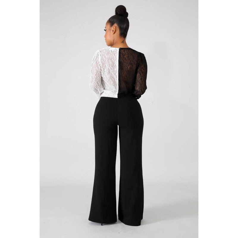 Undecided Lace Top Jumpsuit
