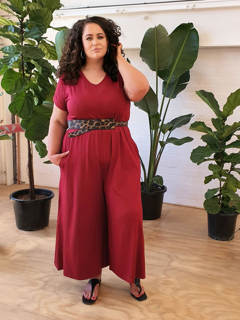 Relaxed Jumpsuit // Rouge (Selling Fast)