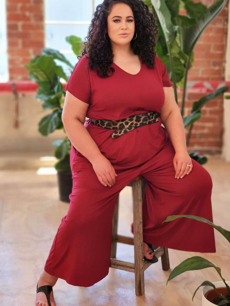 Relaxed Jumpsuit // Rouge (Selling Fast)