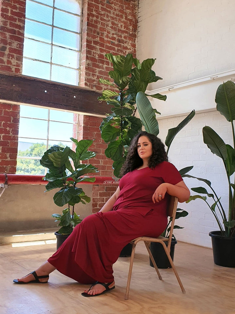 Relaxed Jumpsuit // Rouge (Selling Fast)
