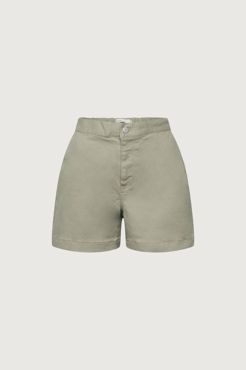 TWILL WIDE LEG SHORT