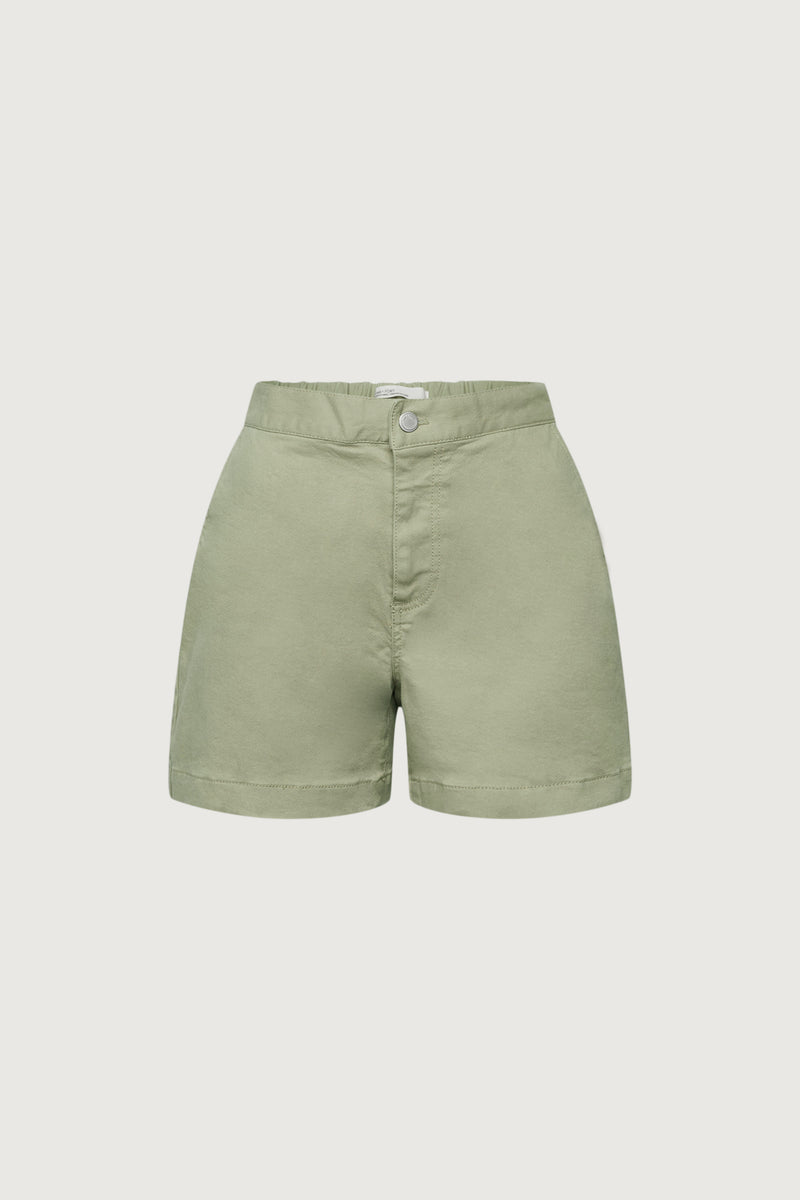 TWILL WIDE LEG SHORT