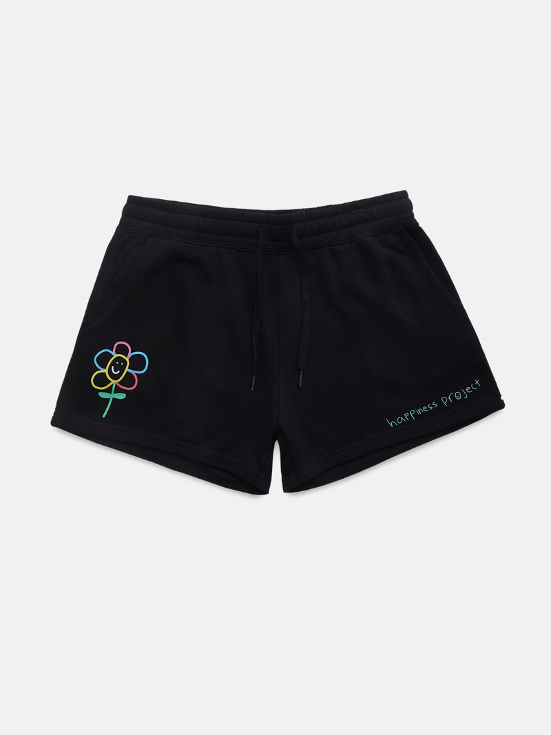 Flower Women's Shorts - Black