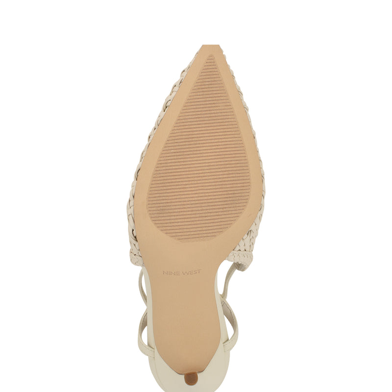 Fessla Woven Ankle Wrap Pumps