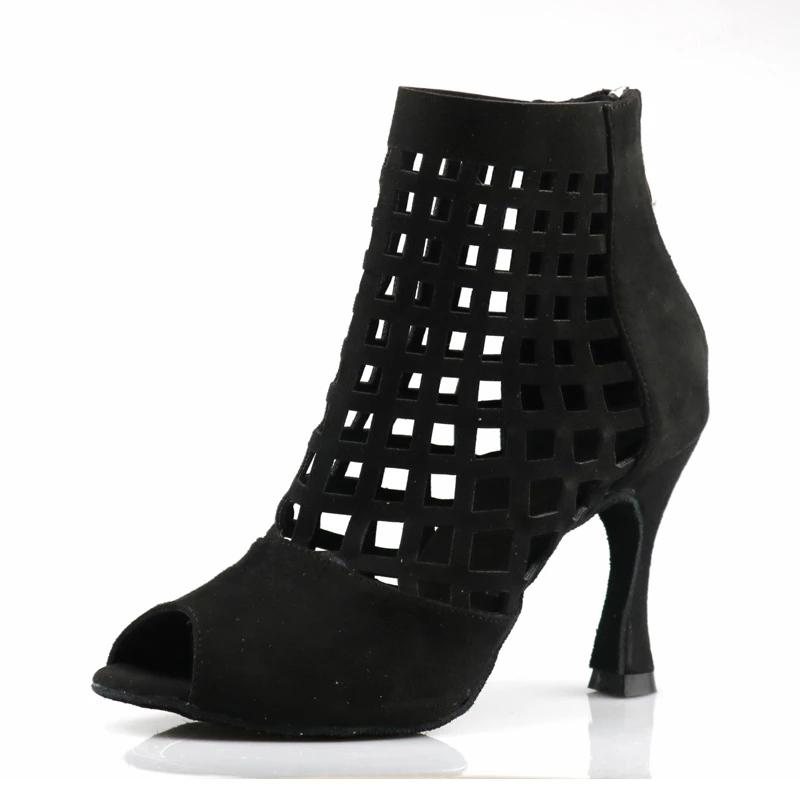 DS Women's Leatherette Customized Heel Heels Dance Boots Jazz Dancing Shoes