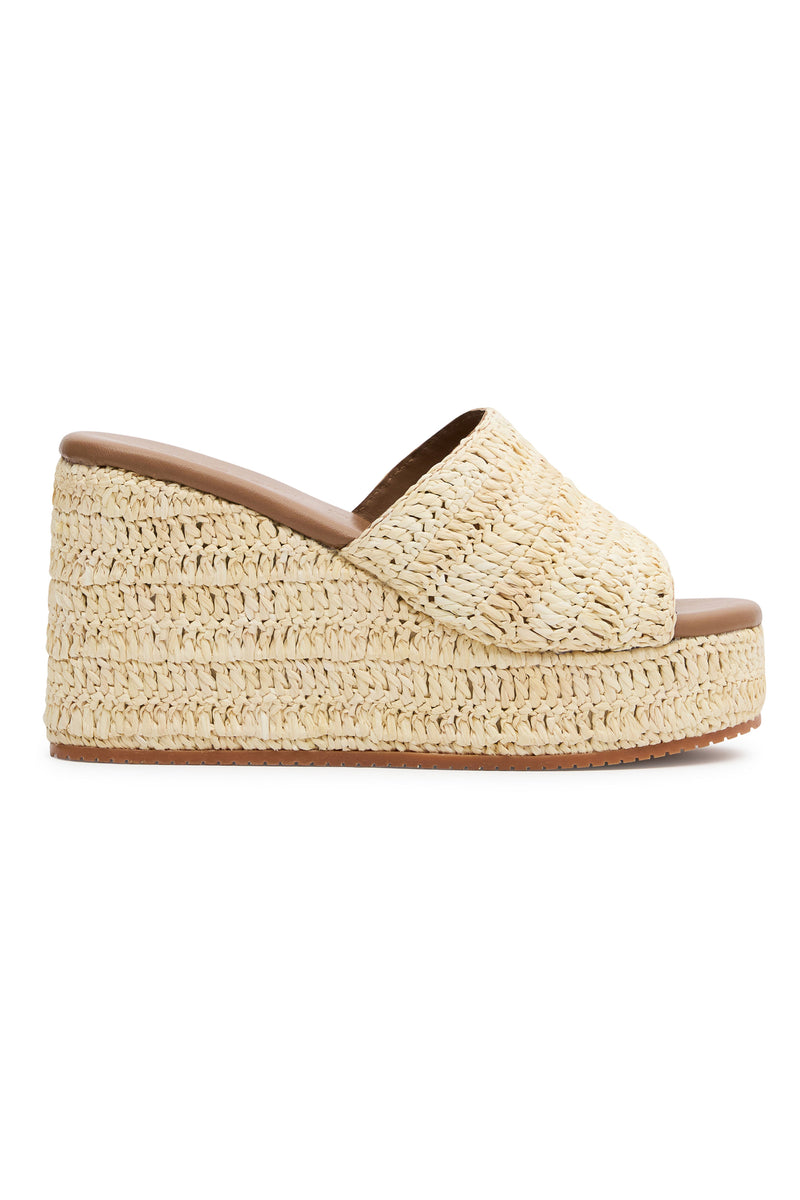 Lavina Wedge In Raffia