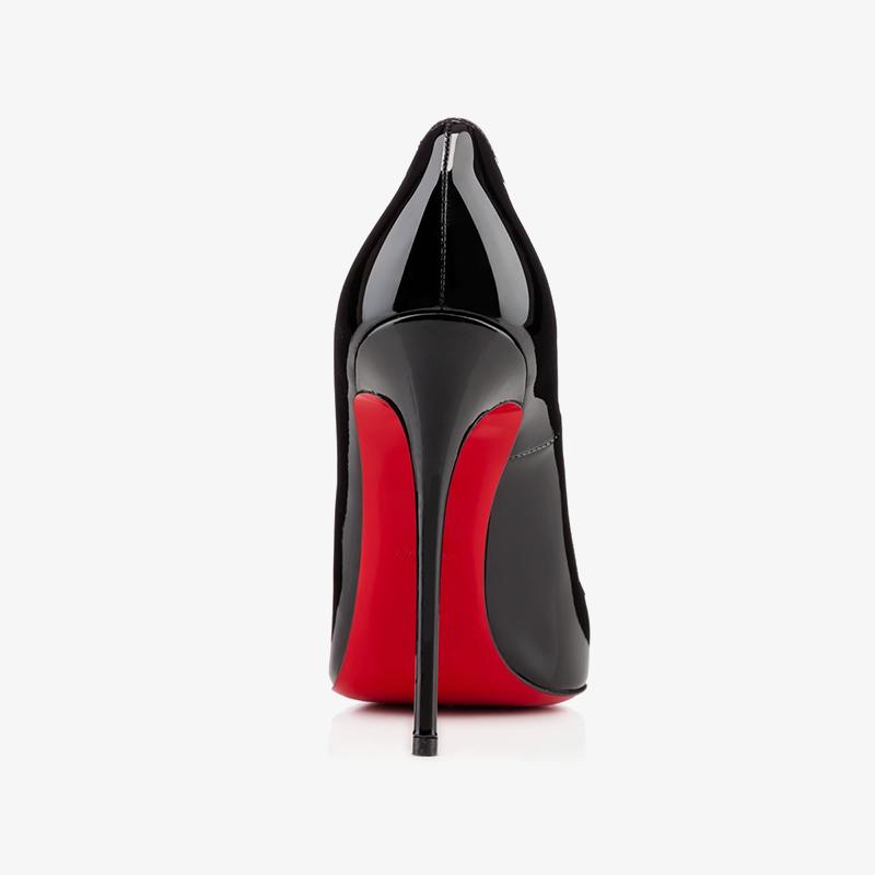 Black Patent Leather Pumps with 120mm Heel