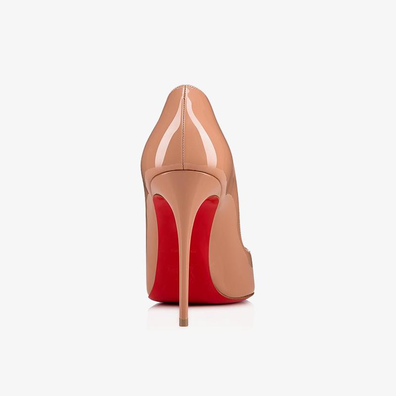 Glossy Nude Patent Leather Stiletto