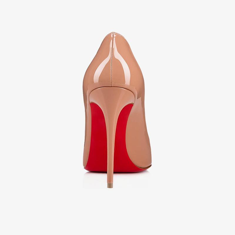 Nude Patent Leather Pointed 100mm