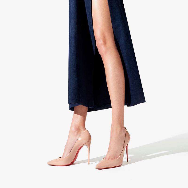 Nude Patent Leather Pointed 100mm