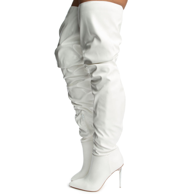 Women's Pointed Toe Over the Knee High Heel Stiletto Boots Heavenly-1 By Liliana