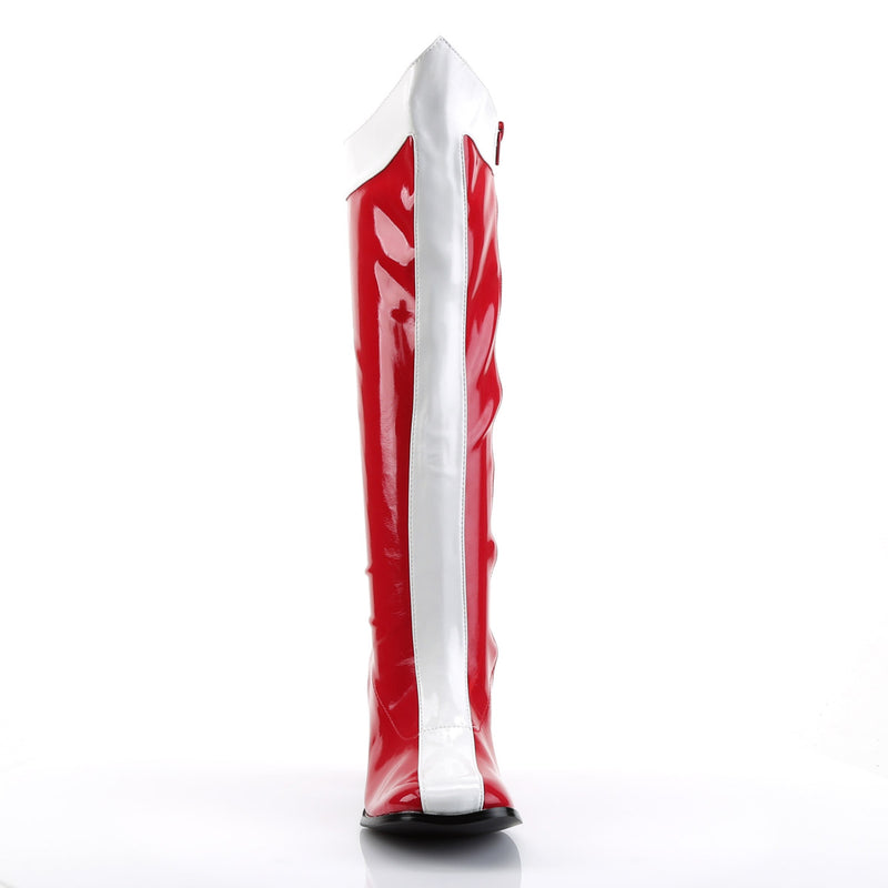 Pleaser Funtasma Sexy Superhero Wonder Woman Block Heel Knee High Gogo Boots Shoes GOGO/305