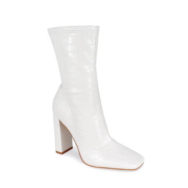 Women's High Heel Print Ankle Bootie, Winter Christmas Fashion