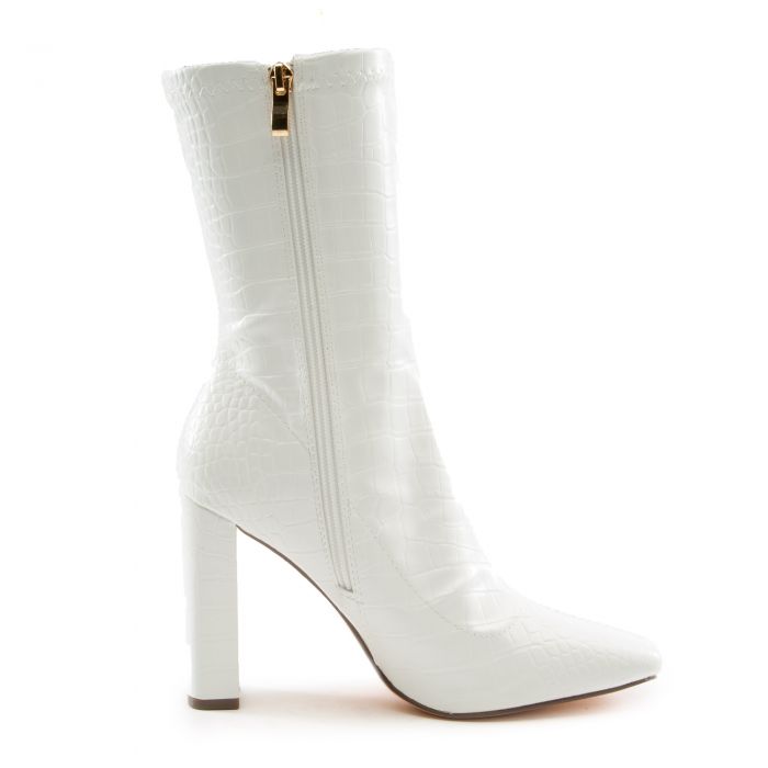 Women's High Heel Print Ankle Bootie, Winter Christmas Fashion